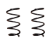 Пружина передней подвески Рено Логан 1 КаСАМ (к-кт 2шт)