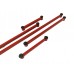 Тяги (штанги) реактивные усиленные 2121-2123 проф.труба (к-кт из 5шт) красная с сайлентблоками 2108-2915446